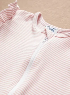 Striped pyjama birth gift set