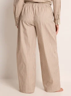 Striped sand poplin pyjama pant