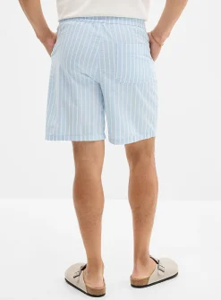 Striped seersucker Bermudas