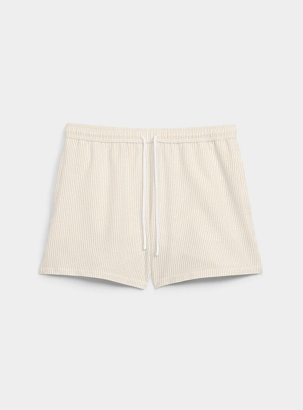 Striped seersucker swim short