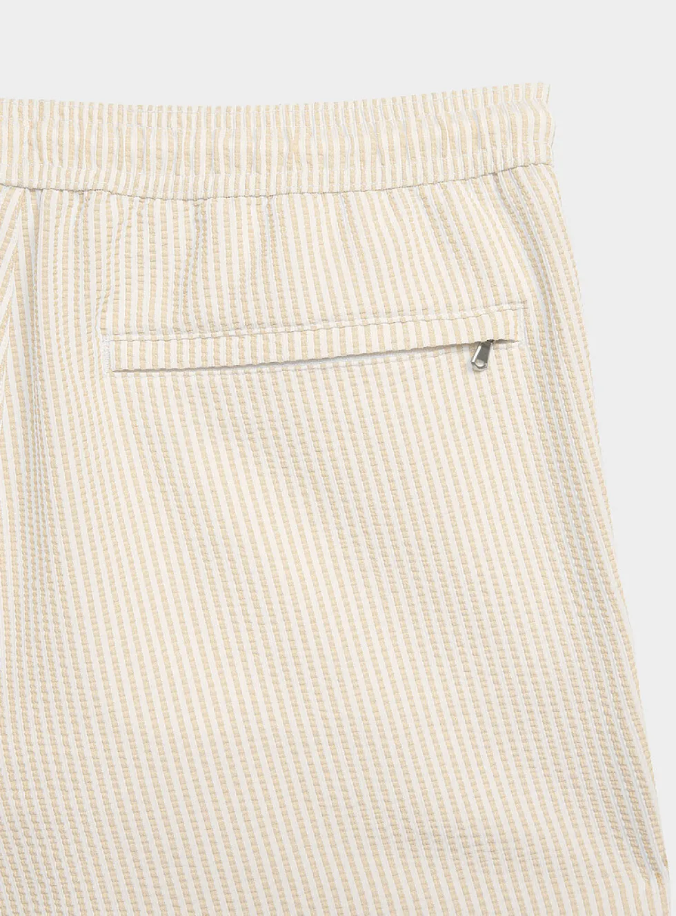 Striped seersucker swim short