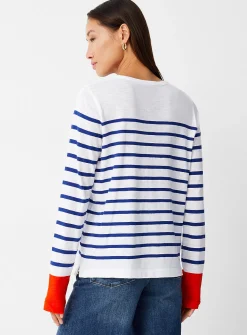Striped slub organic cotton T-shirt