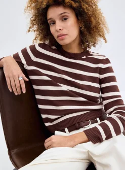 Striped soft sweater