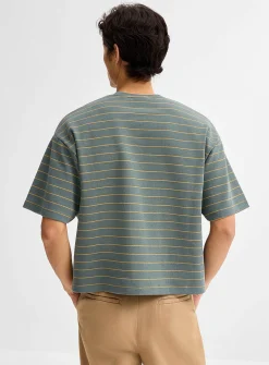 Striped thick jersey T-shirt