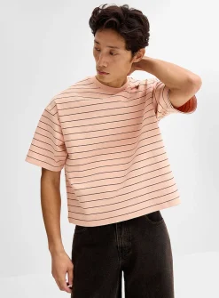 Striped thick jersey T-shirt