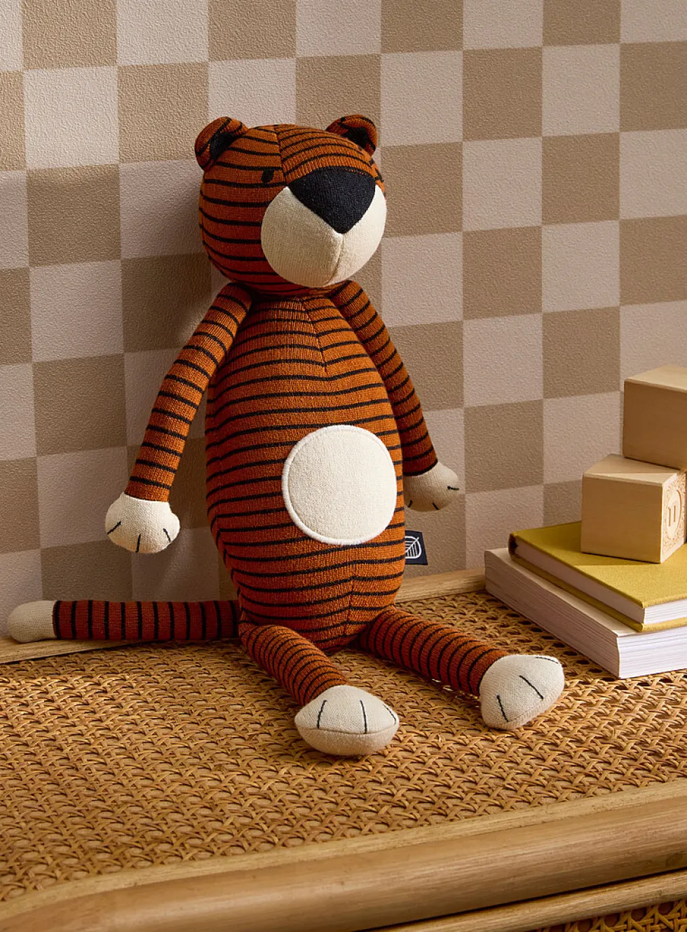 Striped tiger plush