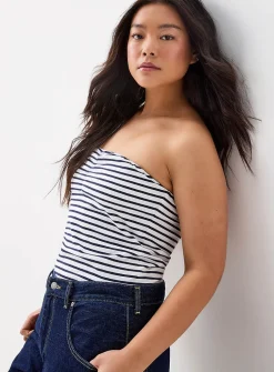 Striped tube top