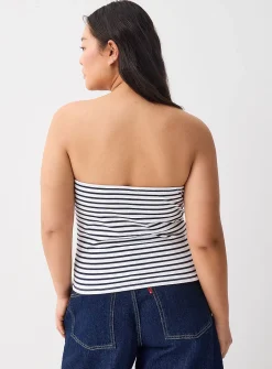 Striped tube top