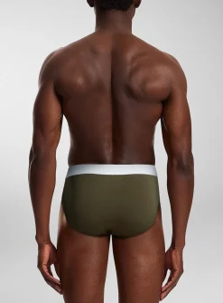 Striped-band brief