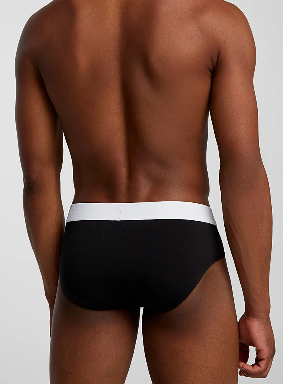 Striped-band brief