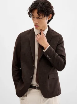 Structured chambray jacket