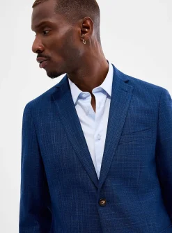 Structured chambray jacket
