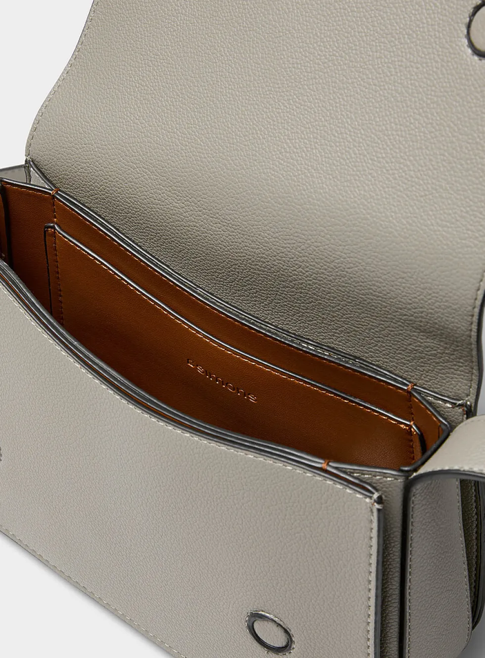 Structured crossbody bag