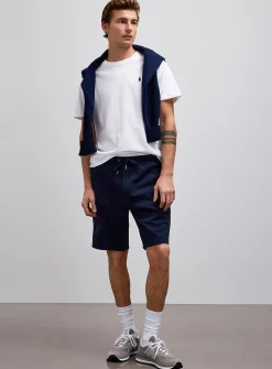 Structured jersey Bermudas