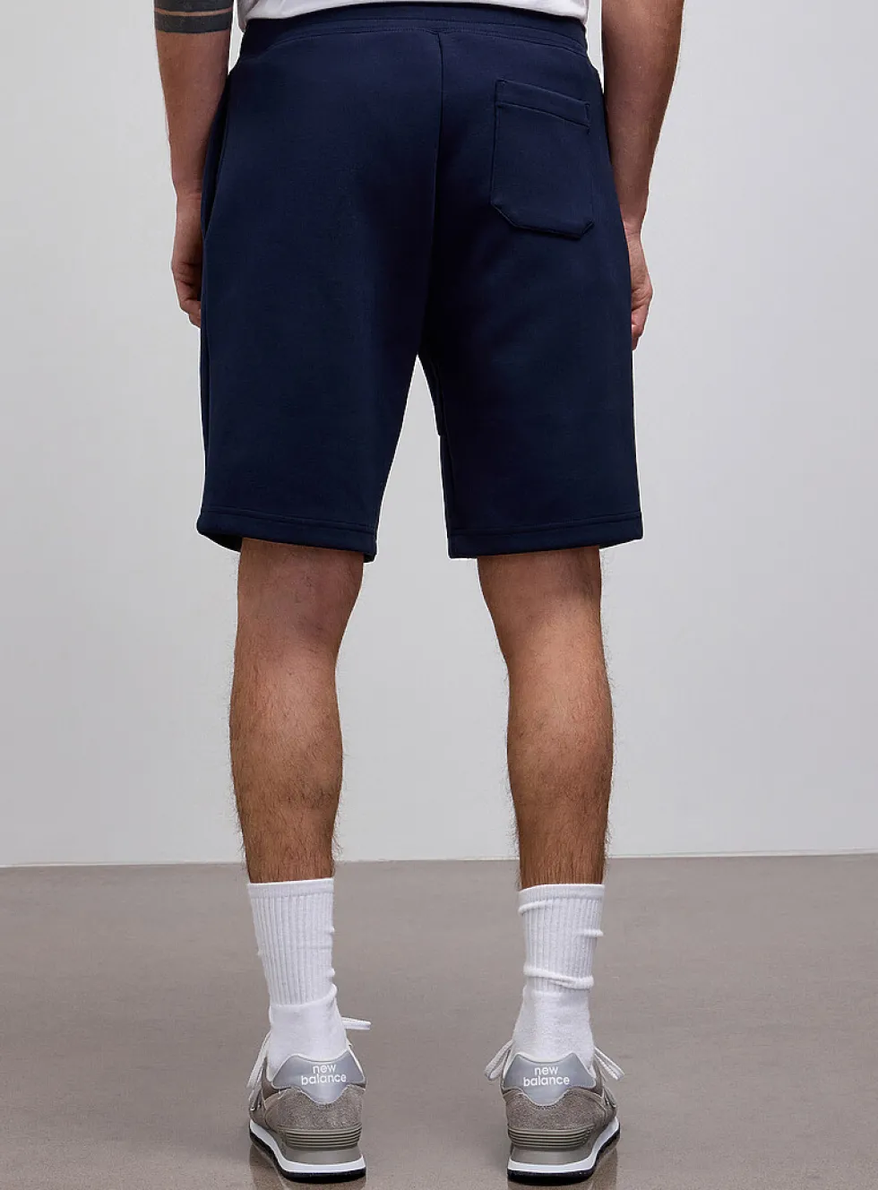 Structured jersey Bermudas
