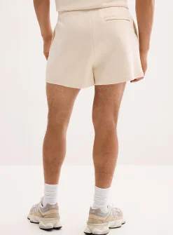 Structured jersey short