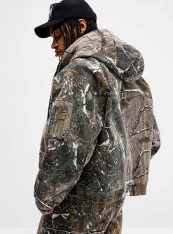 Studded camouflage jacket