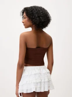 Studded triangular tube top
