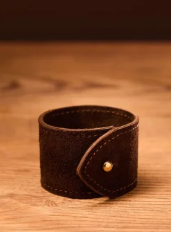 Suede leather cuff bracelet