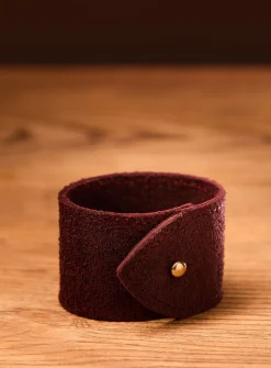 Suede leather cuff bracelet