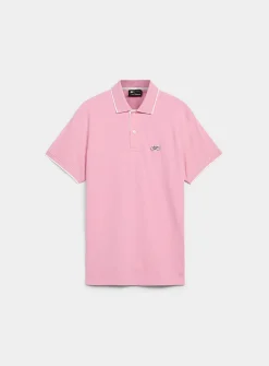 Summer embroidery piqué polo