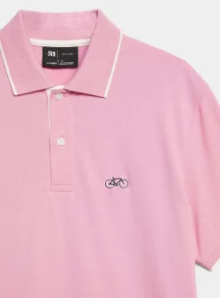 Summer embroidery piqué polo