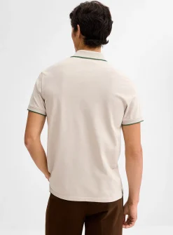 Summer embroidery piqué polo