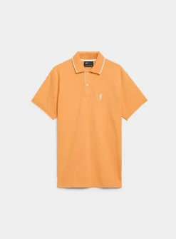 Summer embroidery piqué polo