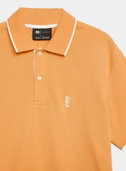Summer embroidery piqué polo