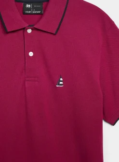 Summer embroidery piqué polo
