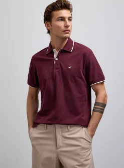Summer embroidery piqué polo