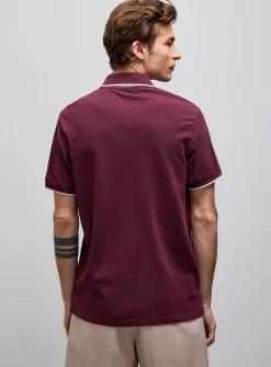 Summer embroidery piqué polo