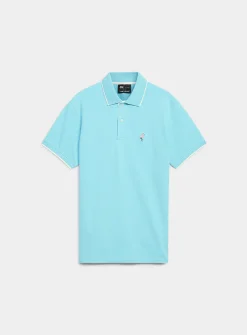 Summer embroidery piqué polo