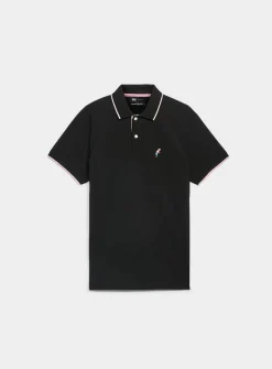 Summer embroidery piqué polo