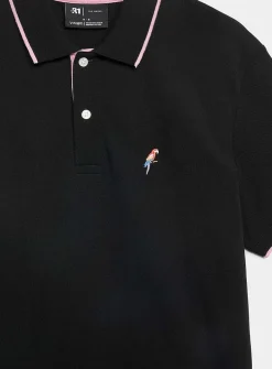 Summer embroidery piqué polo