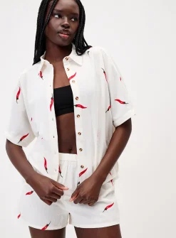 Summer embroidery shirt
