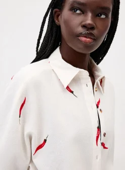 Summer embroidery shirt