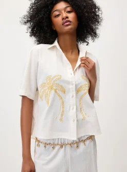 Summer embroidery shirt