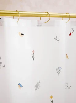 Summer garden shower curtain