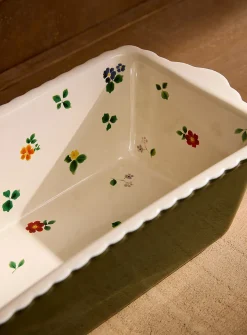 Summer pattern baking dish