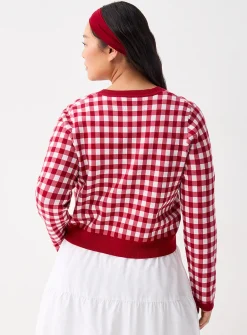Summer pattern jacquard cardigan