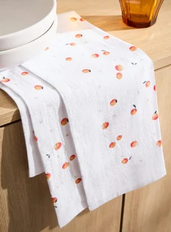 Summer patterned tea towel