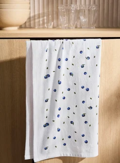 Summer patterned tea towel