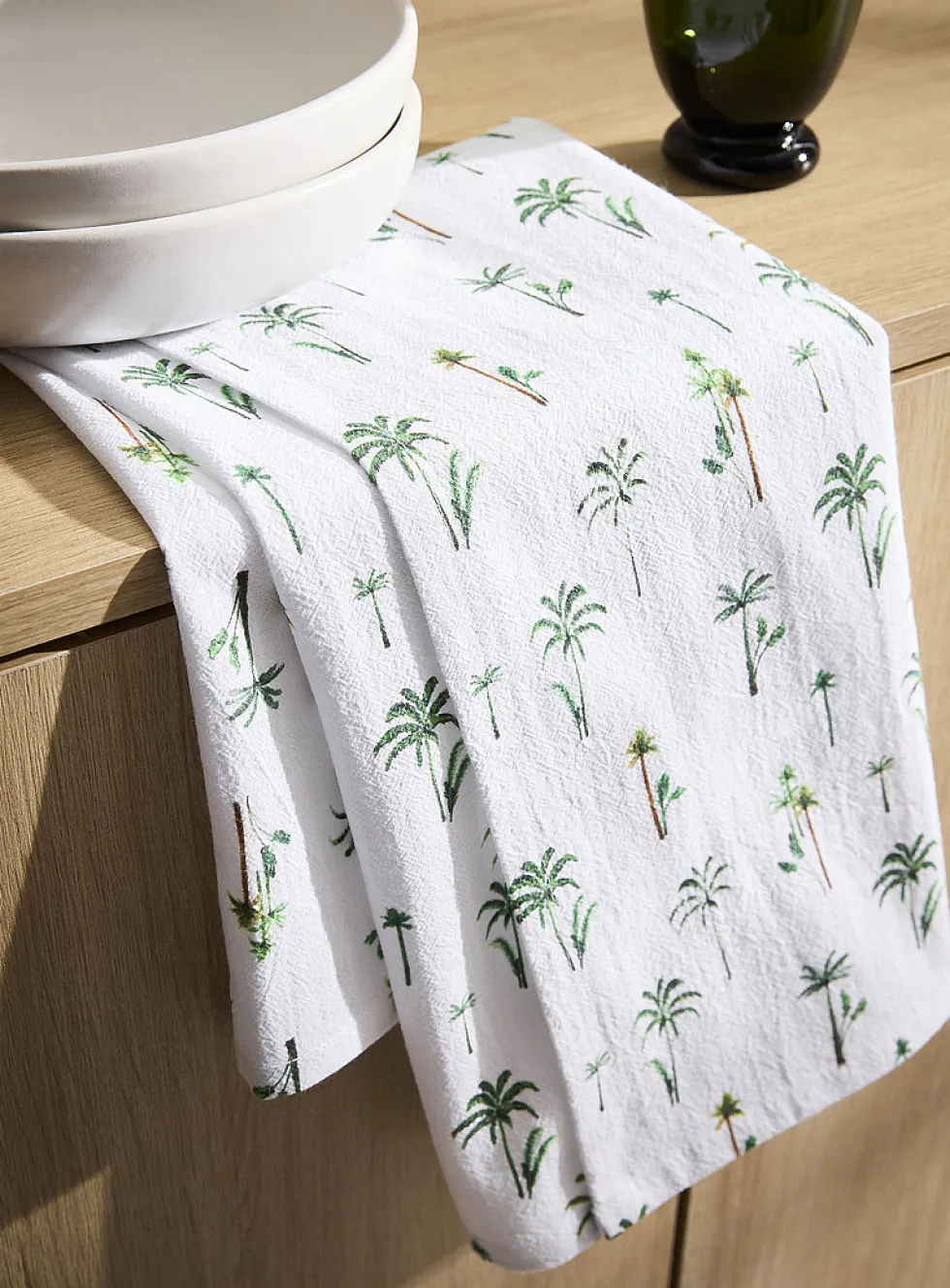 Summer patterned tea towel