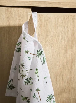 Summer patterned tea towel