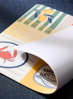 Summer stamps vinyl placemats