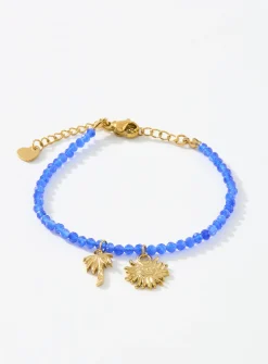 Summery charm beaded bracelet