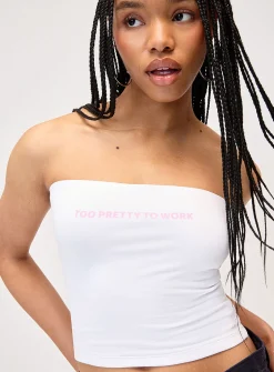Summery double-layer tube top