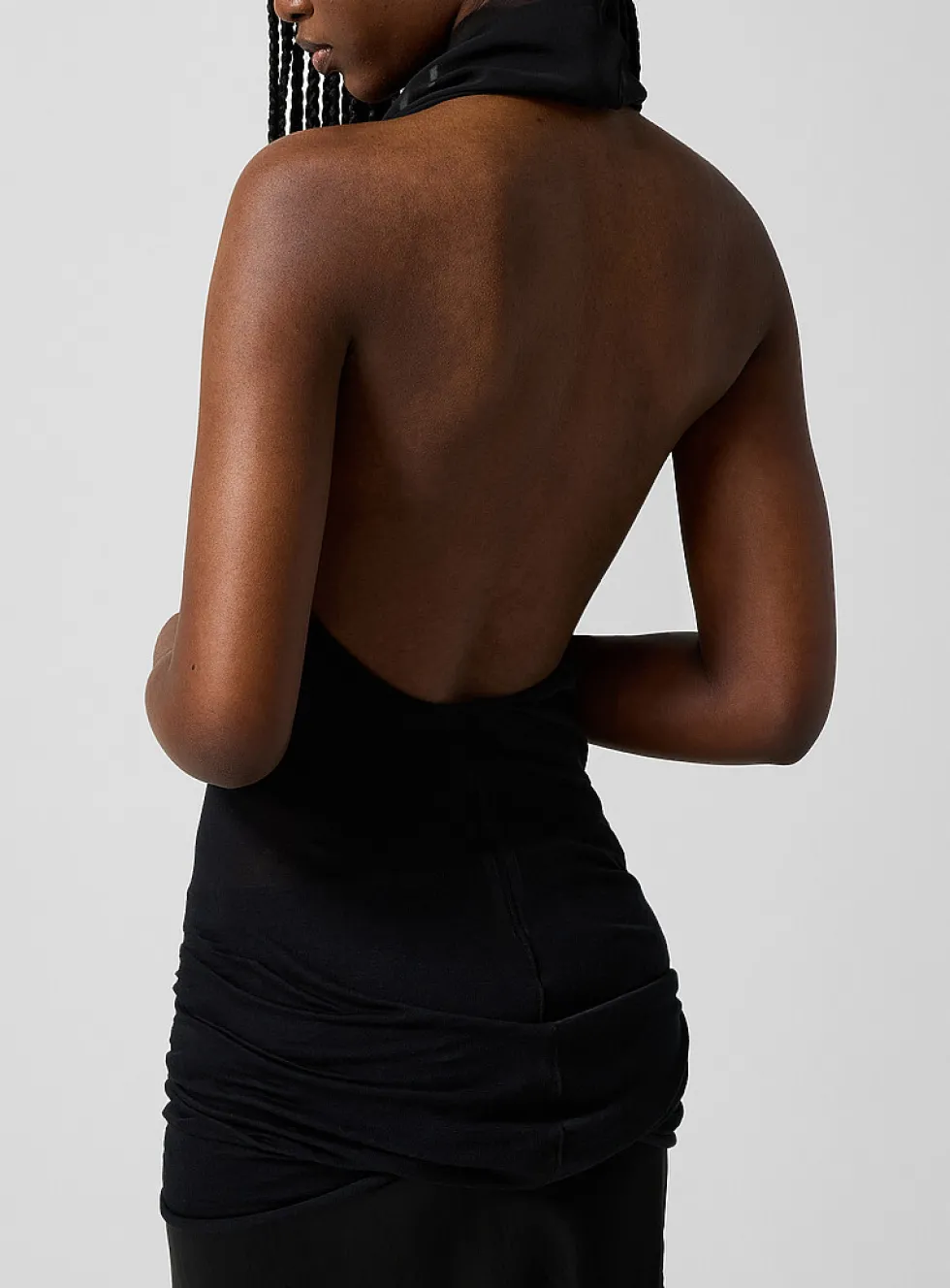 Sunburn draped halter-neckline top