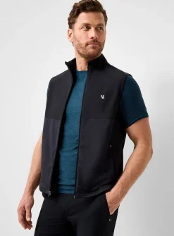 Sunday Element sleeveless stand-up-collar jacket